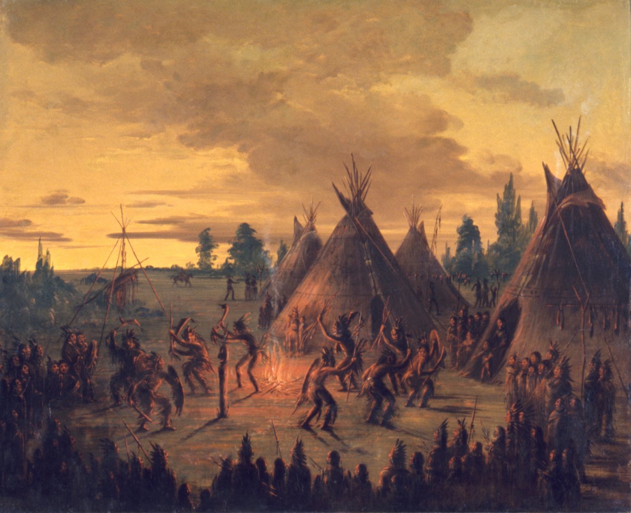 Danza de guerra, Sioux de George Catlin