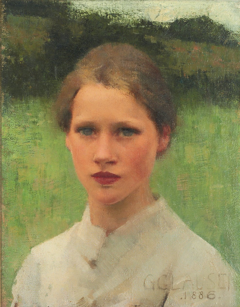 Una doncella del pueblo de George Clausen