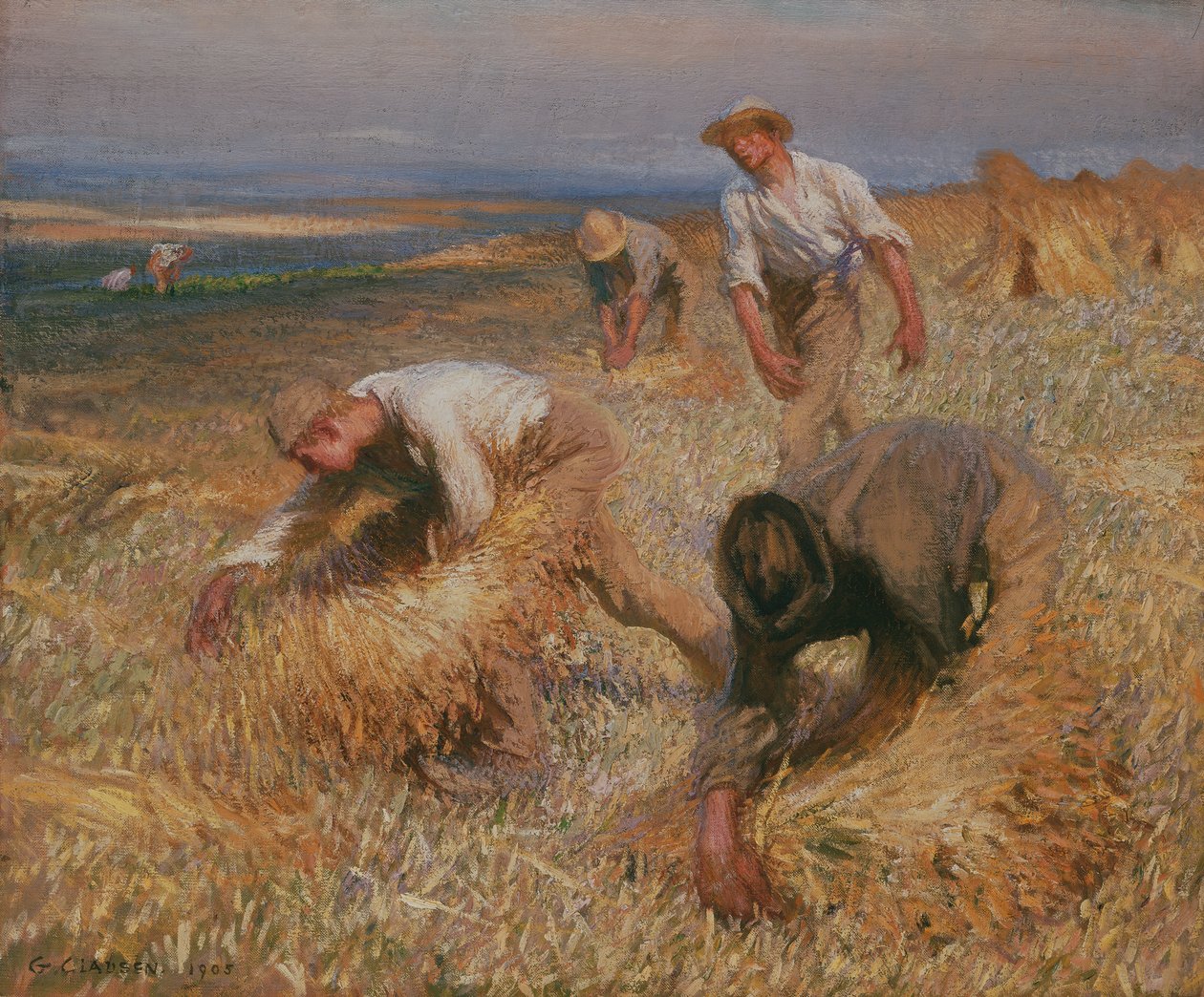 Atando Gavillas de George Clausen