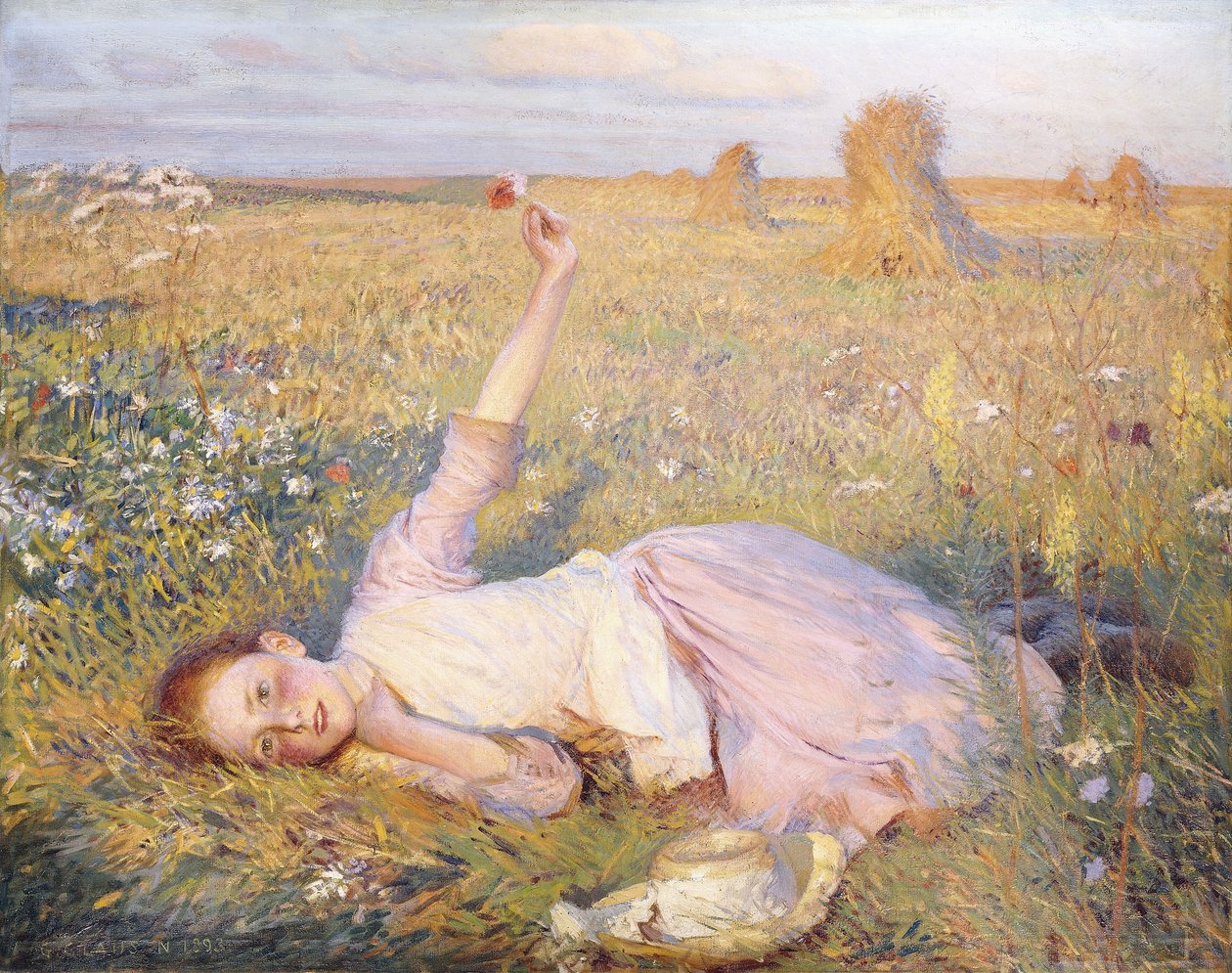 Canción de la tarde de George Clausen
