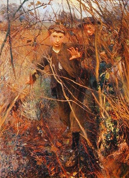 Brecha en el seto de George Clausen