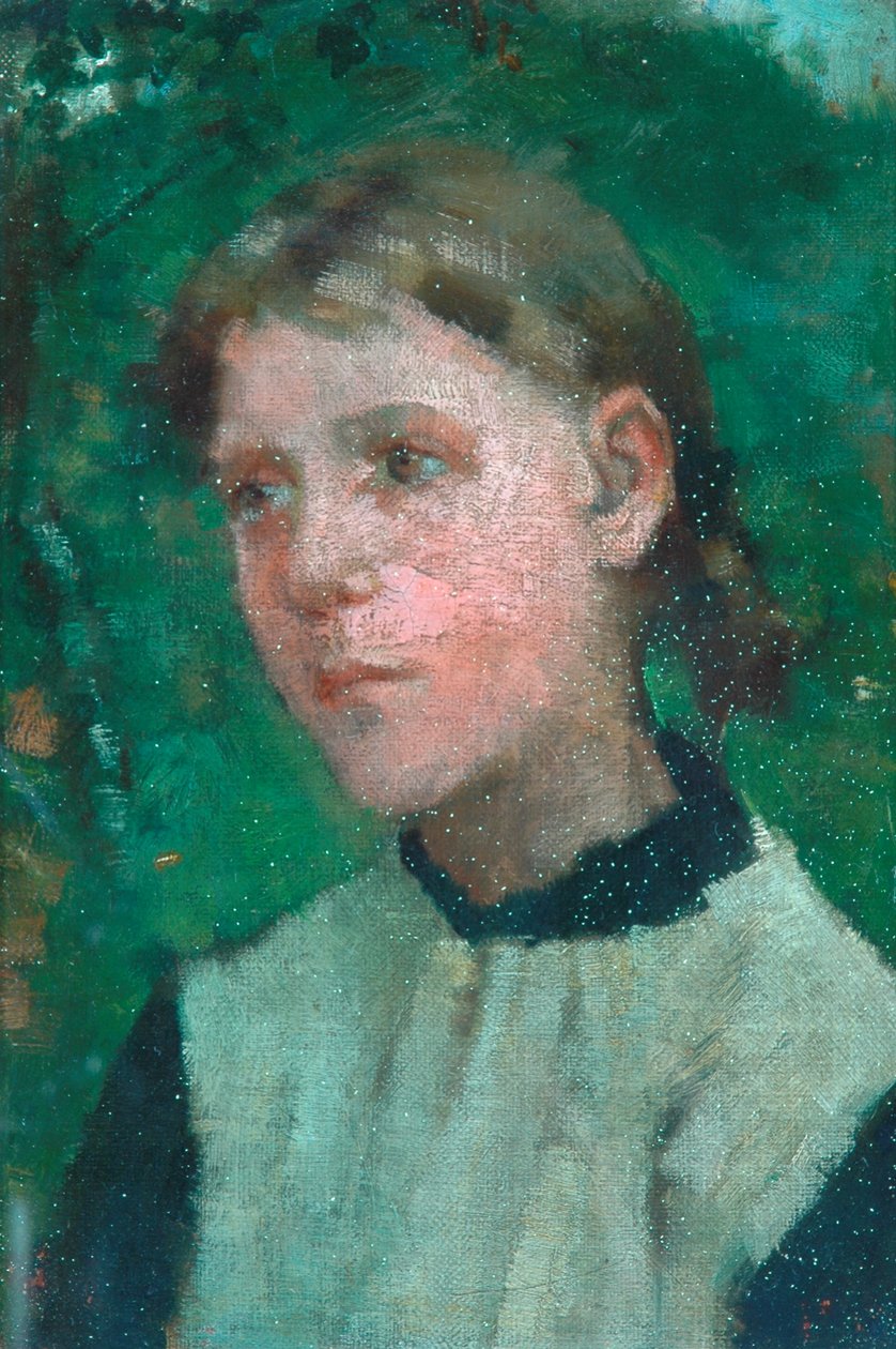 Cabeza de una niña de George Clausen