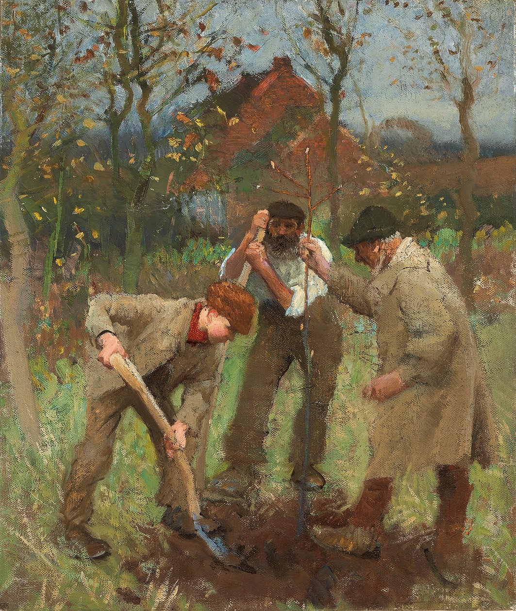 Plantando un Árbol de George Clausen