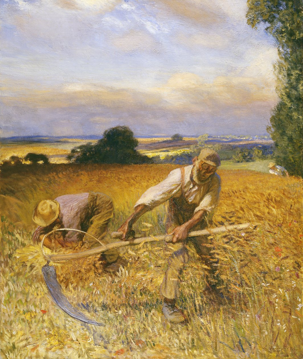 La vieja parca de George Clausen