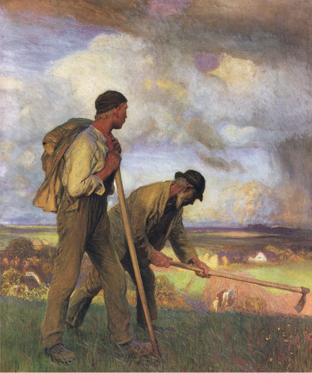 El niño y el hombre de George Clausen