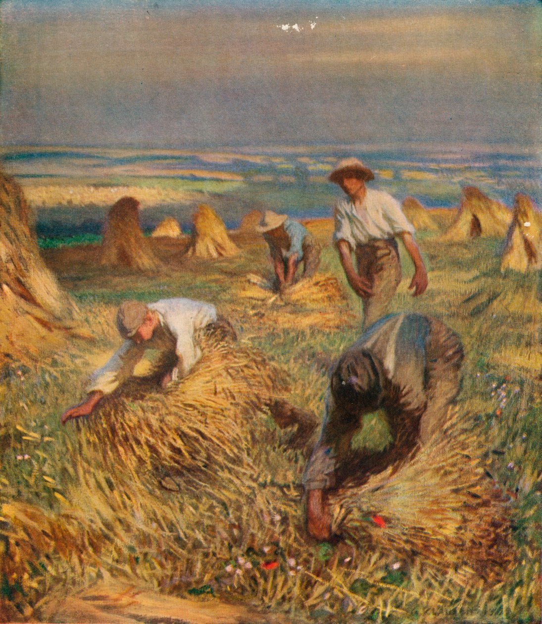 Atando las gavillas, 1902, 1923 de George Clausen