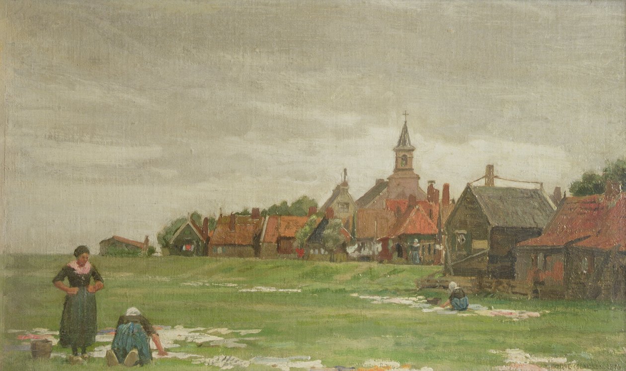 Lavanderas, Holanda, 1876 de George Clausen