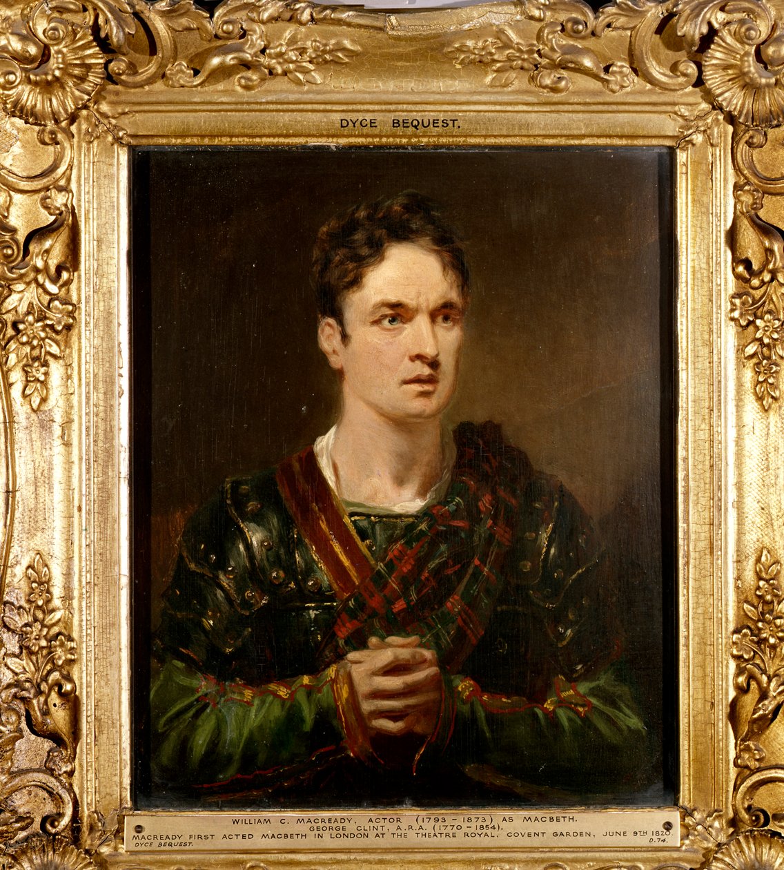 William Macready como Macbeth, c.1820 de George Clint