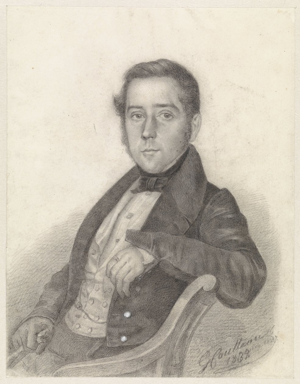 Retrato de un caballero sentado de George Coutteau