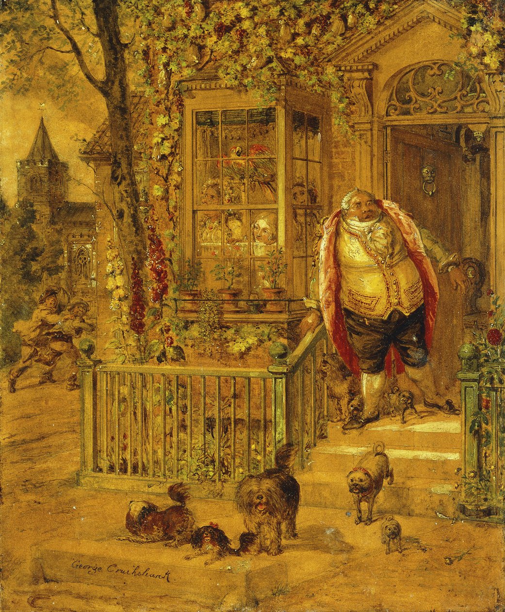 Un golpe de fuga de George Cruikshank