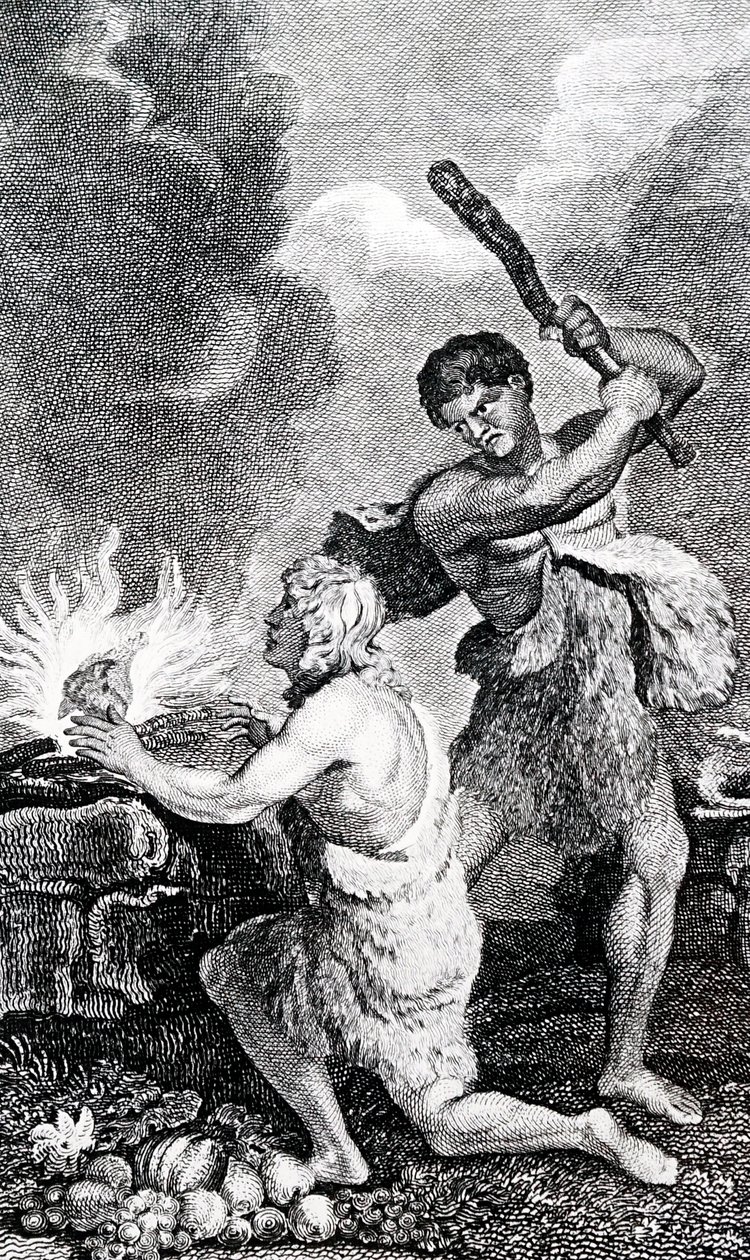 Un azote en un barco de guerra británico de George Cruikshank