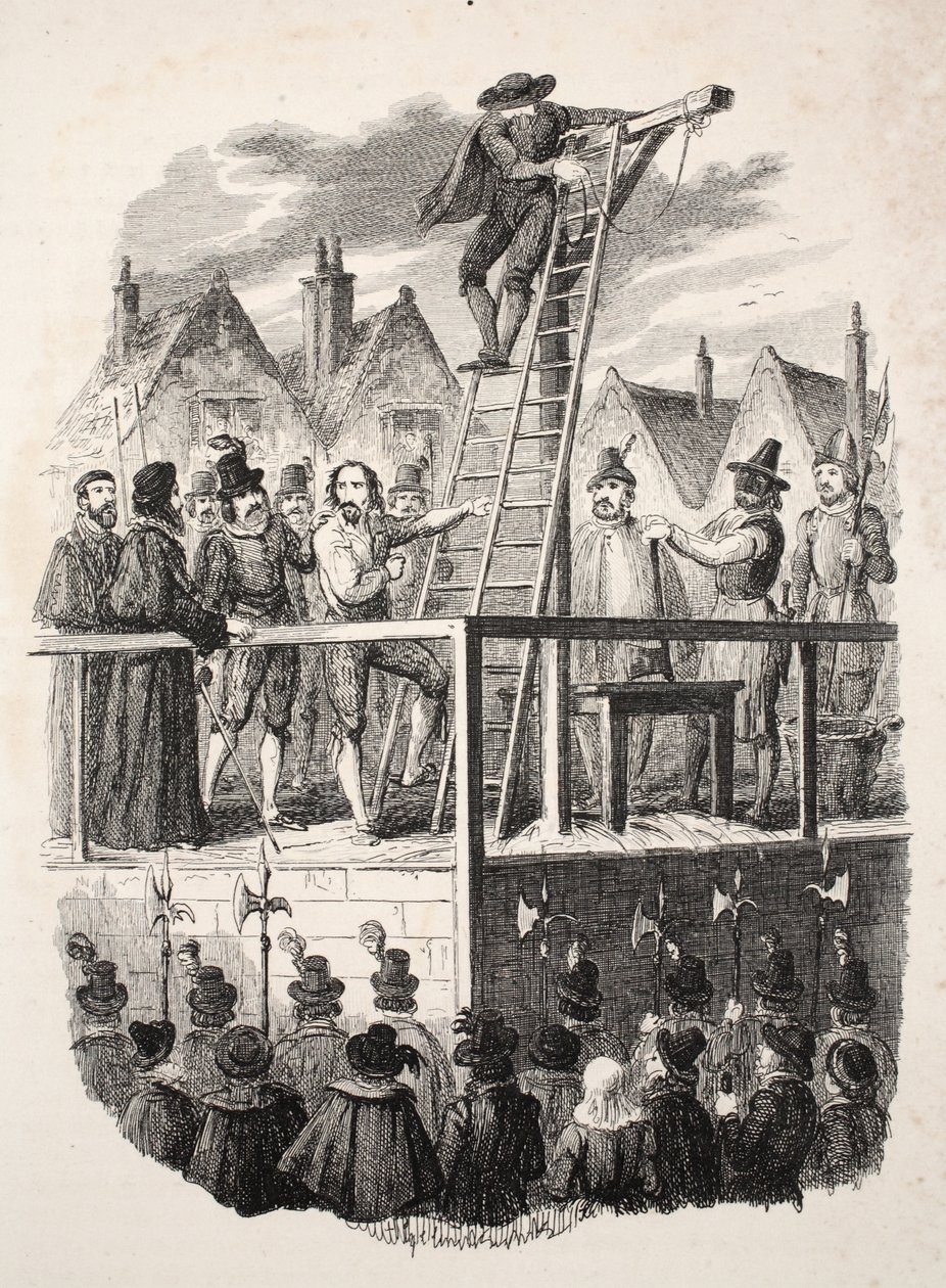 Ejecución de Guy Fawkes de George Cruikshank