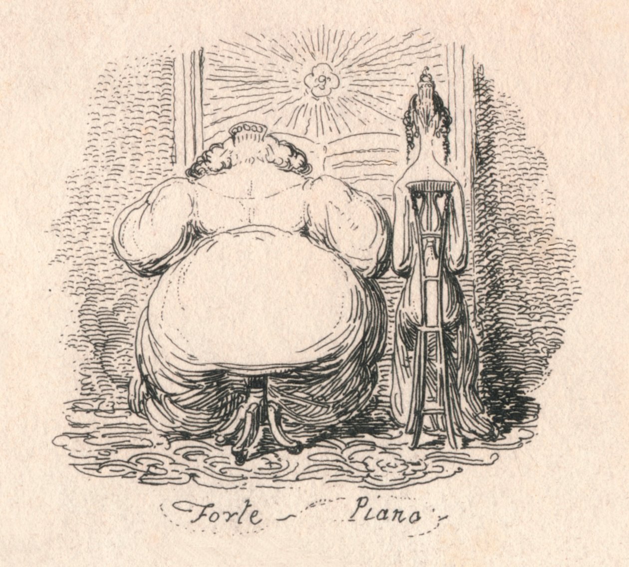 Forte Piano, 1829 de George Cruikshank