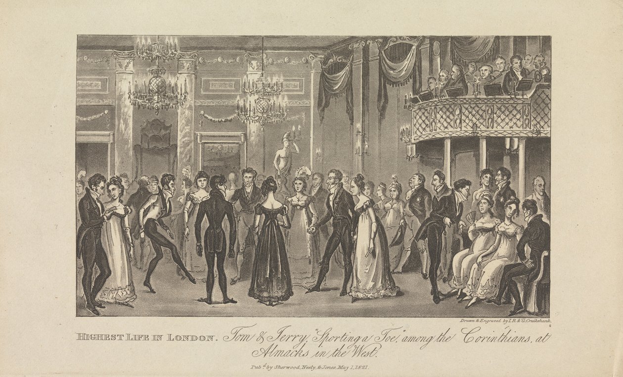 La vida más alta en Londres... de George Cruikshank
