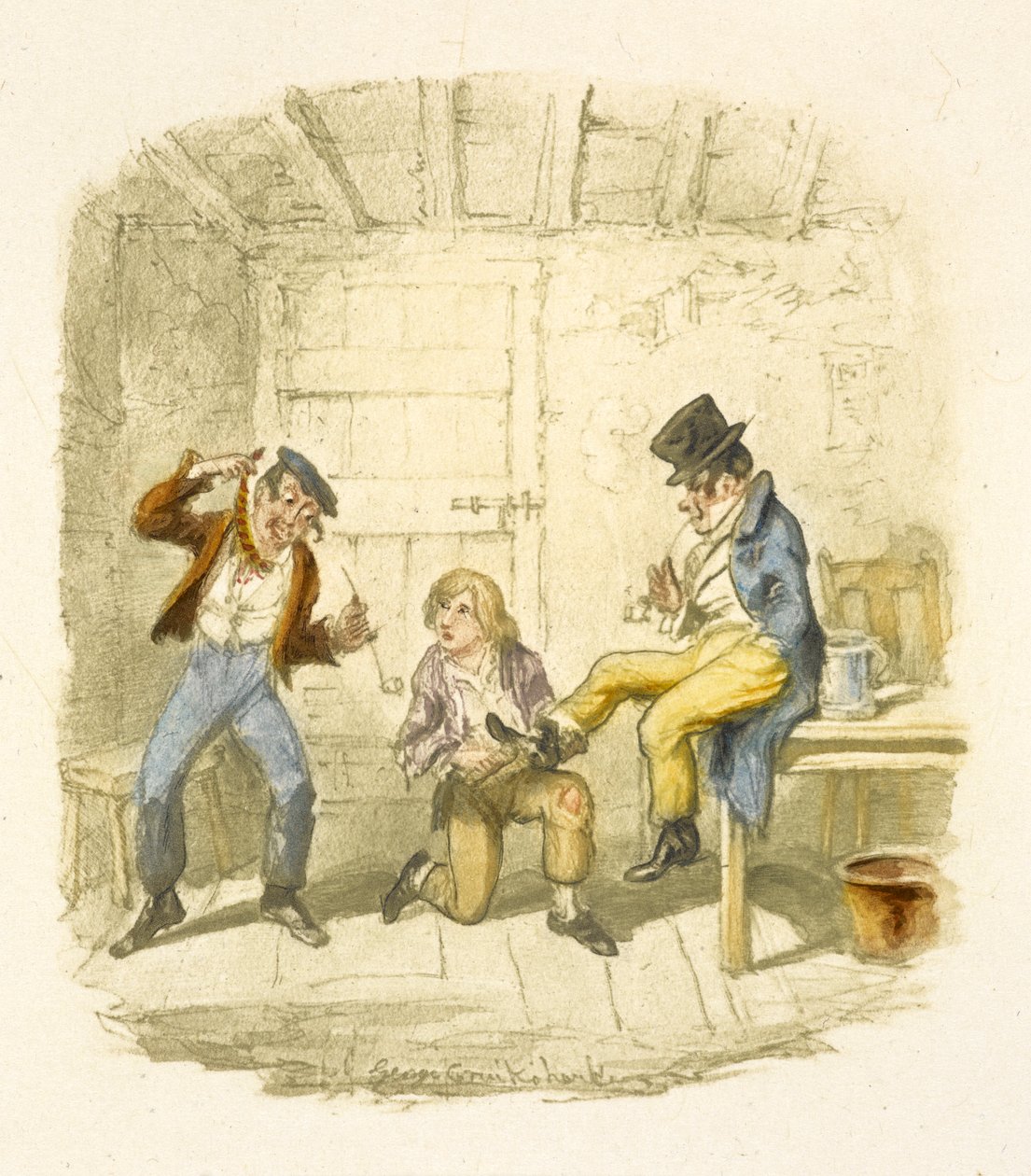 Ilustración para "Oliver Twist" de George Cruikshank