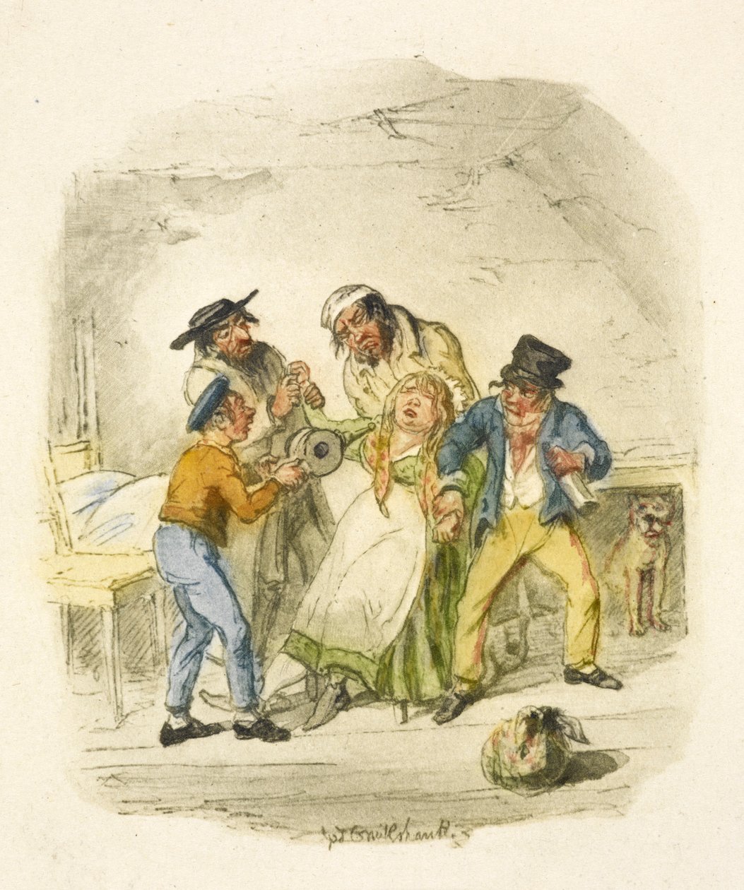 Ilustración para "Oliver Twist" de George Cruikshank