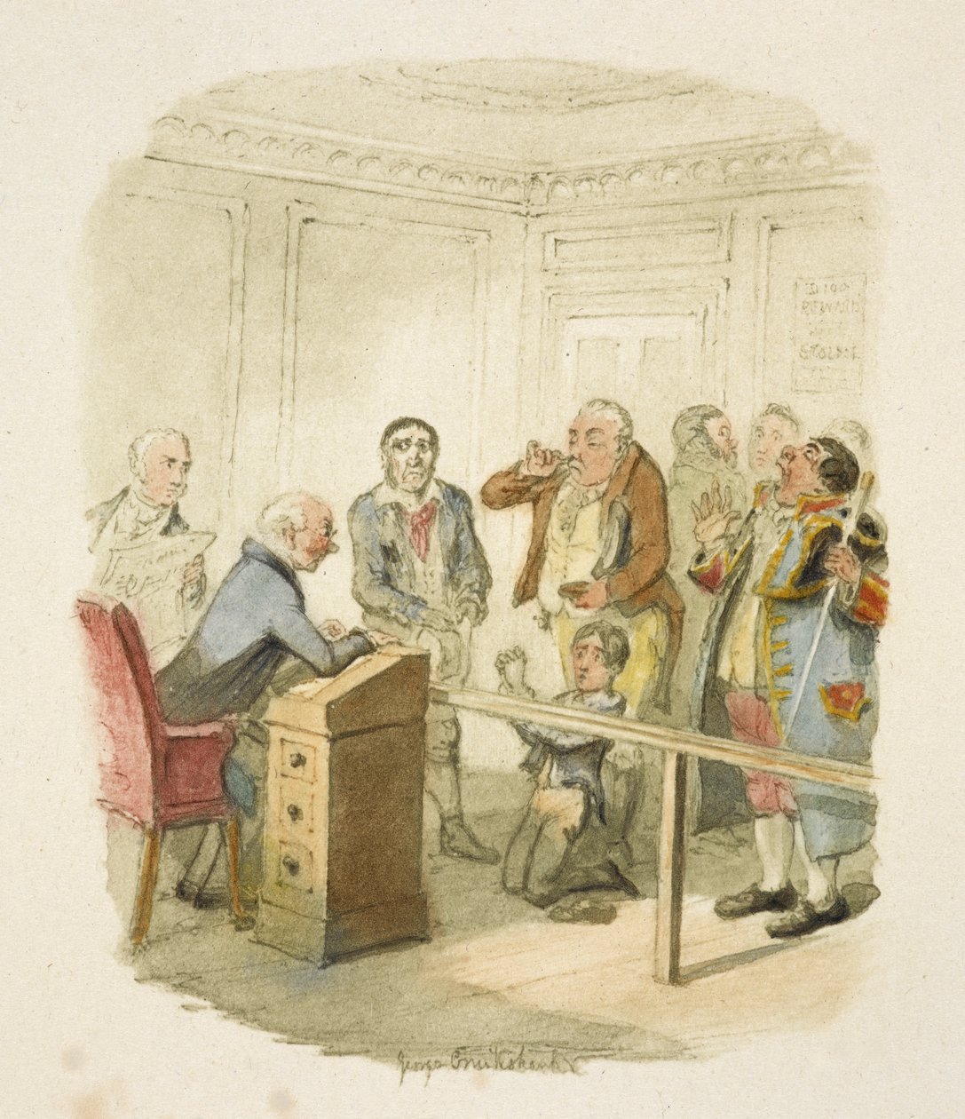Ilustración para "Oliver Twist" de George Cruikshank