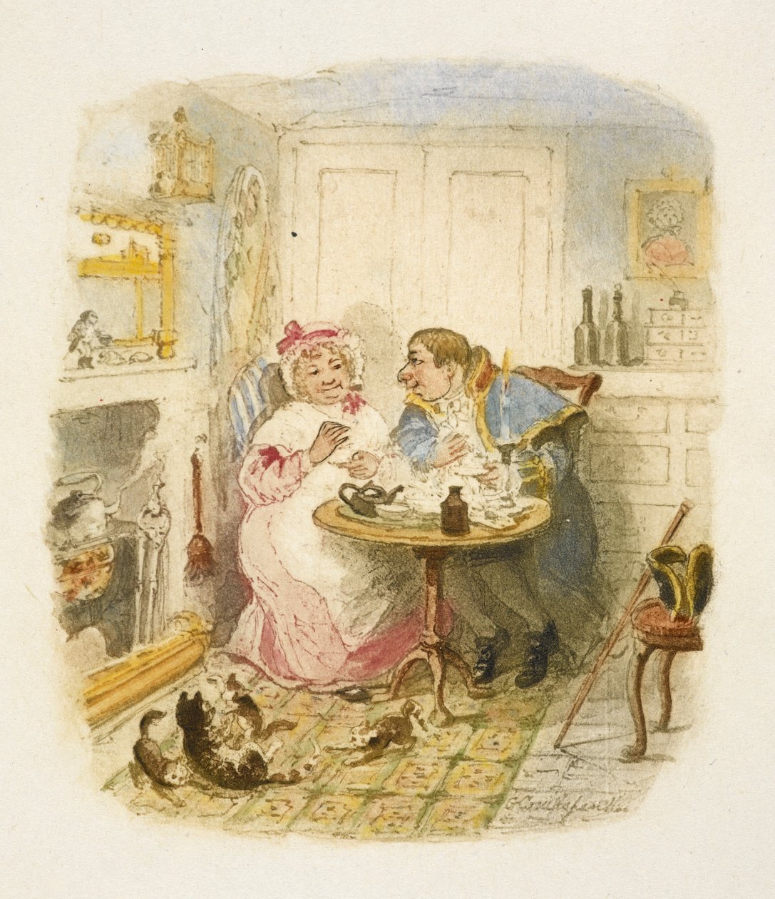 Ilustración para "Oliver Twist" de George Cruikshank