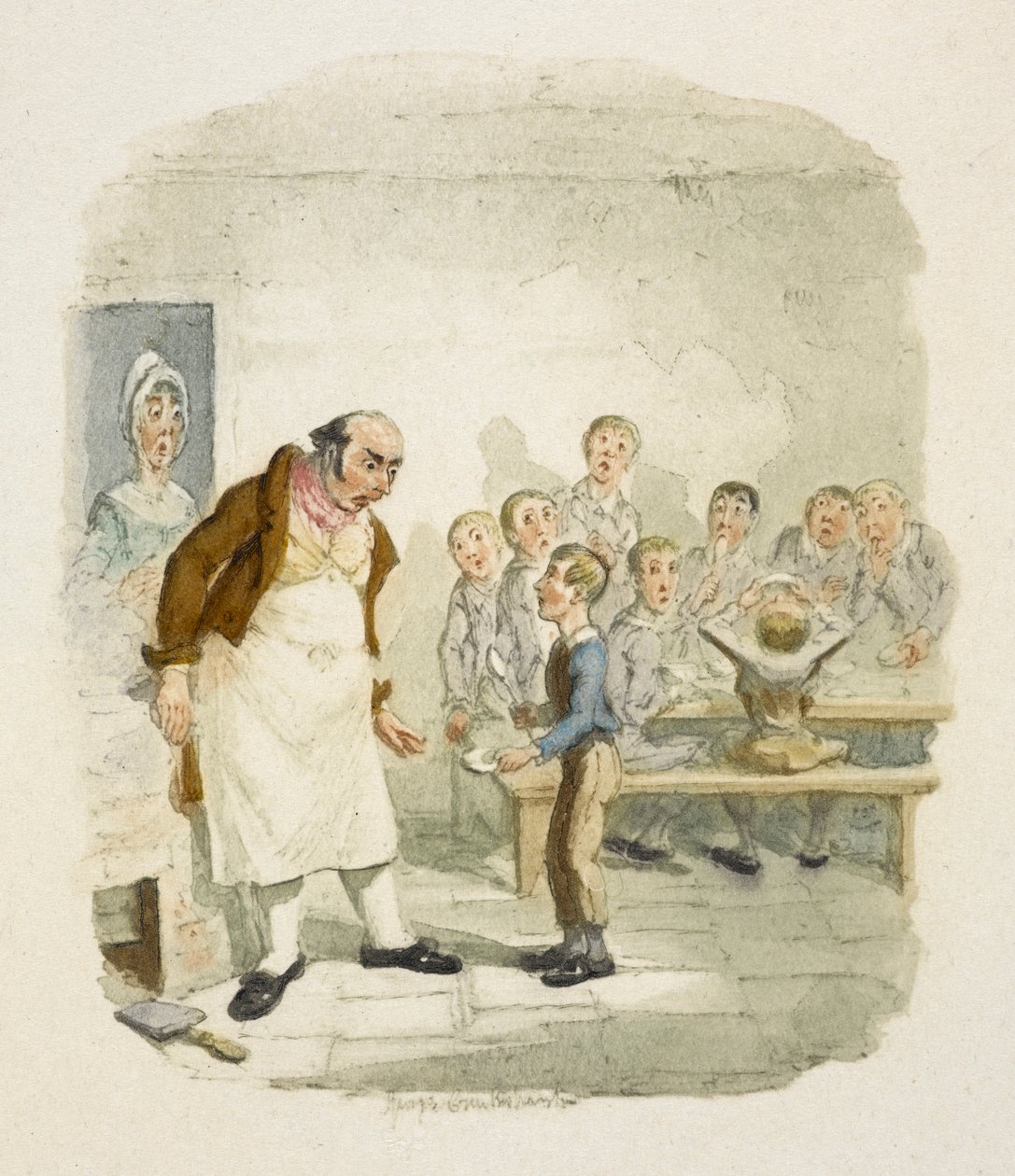 Ilustración para "Oliver Twist" de George Cruikshank