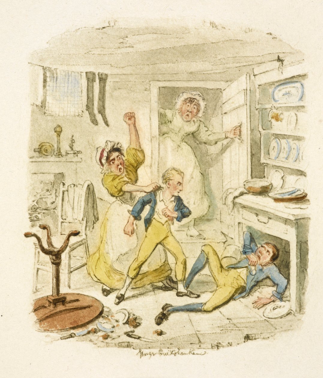 Ilustración para "Oliver Twist" de George Cruikshank
