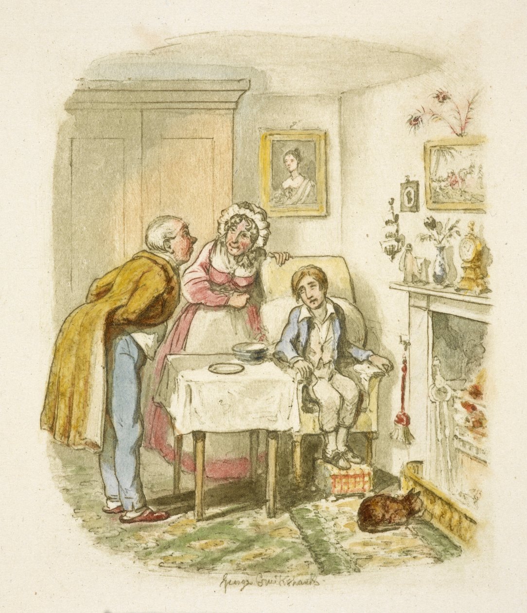 Ilustración para "Oliver Twist" de George Cruikshank