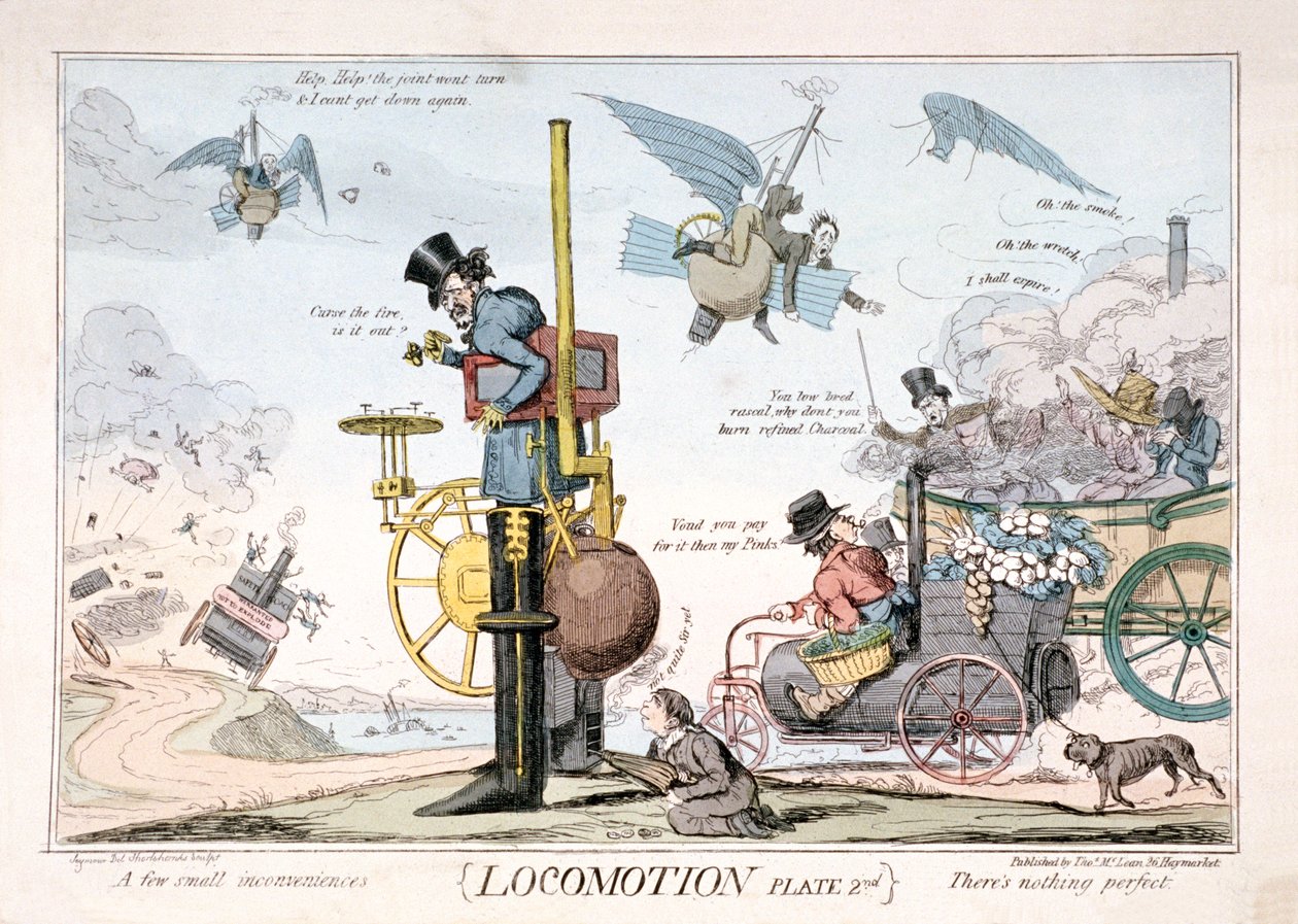 Locomoción, Londres de George Cruikshank