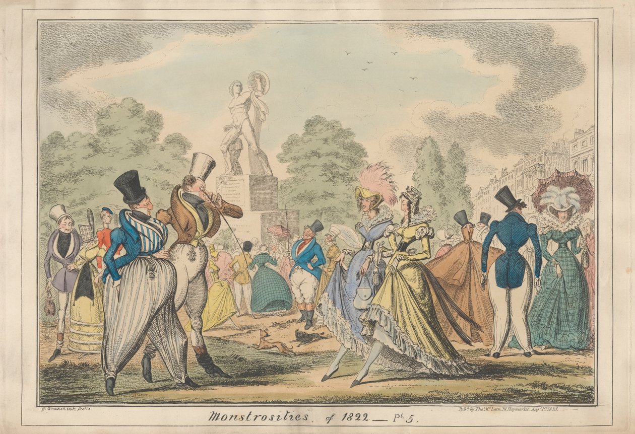 Monstruosidades de 1822 - Pt. 5 de George Cruikshank