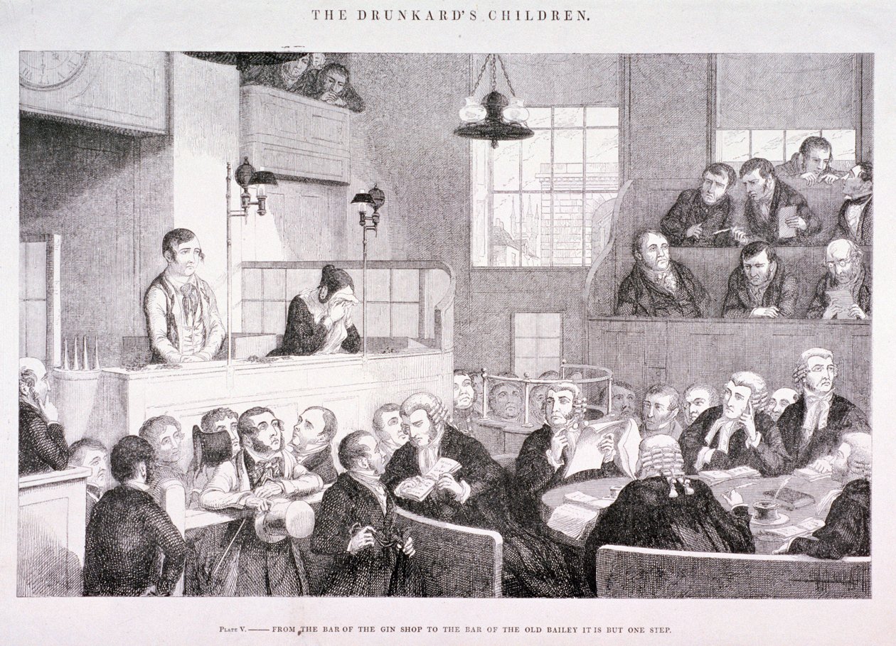 Los hijos del borracho, c1847 de George Cruikshank