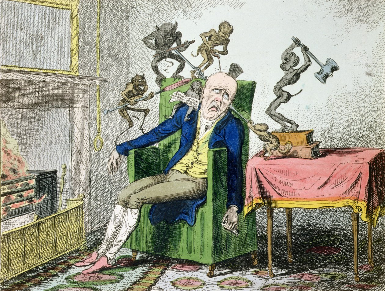 El dolor de cabeza de George Cruikshank
