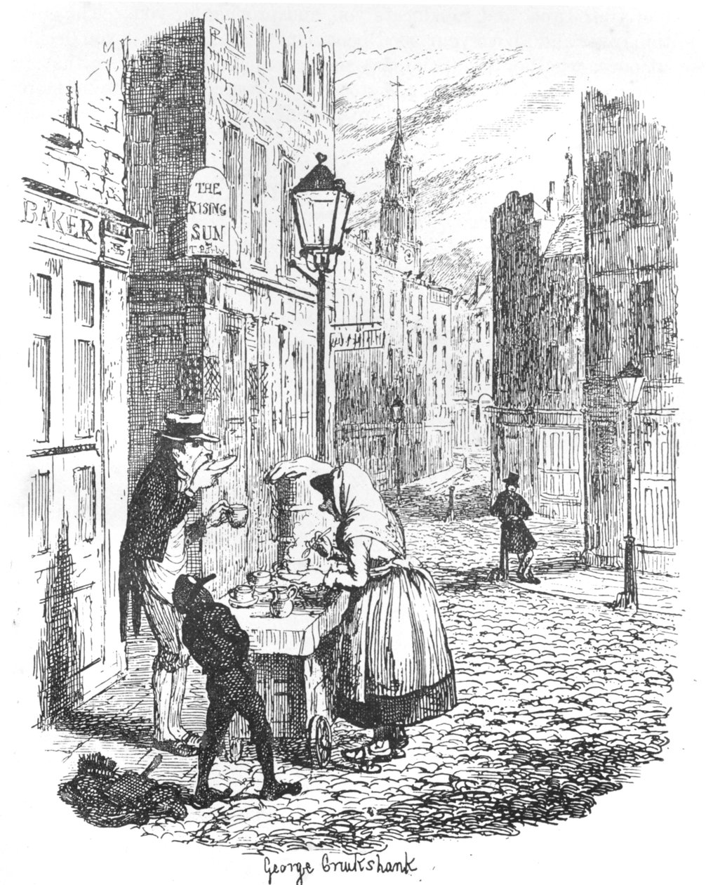 Las calles - Mañana, c1900 de George Cruikshank