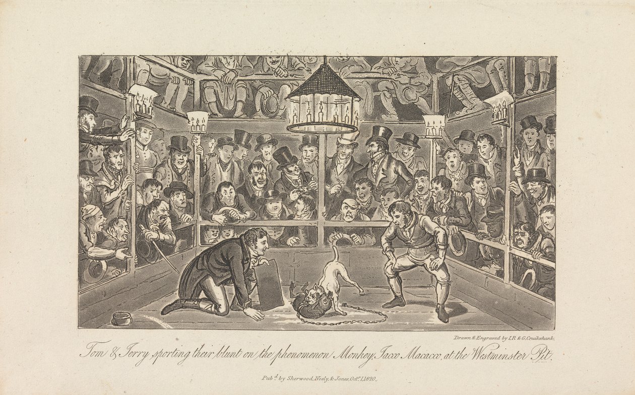 Tom y Jerry luciendo su contundente... de George Cruikshank