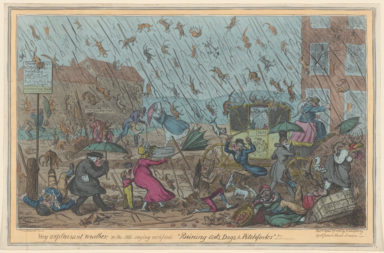 Clima muy desagradable de George Cruikshank