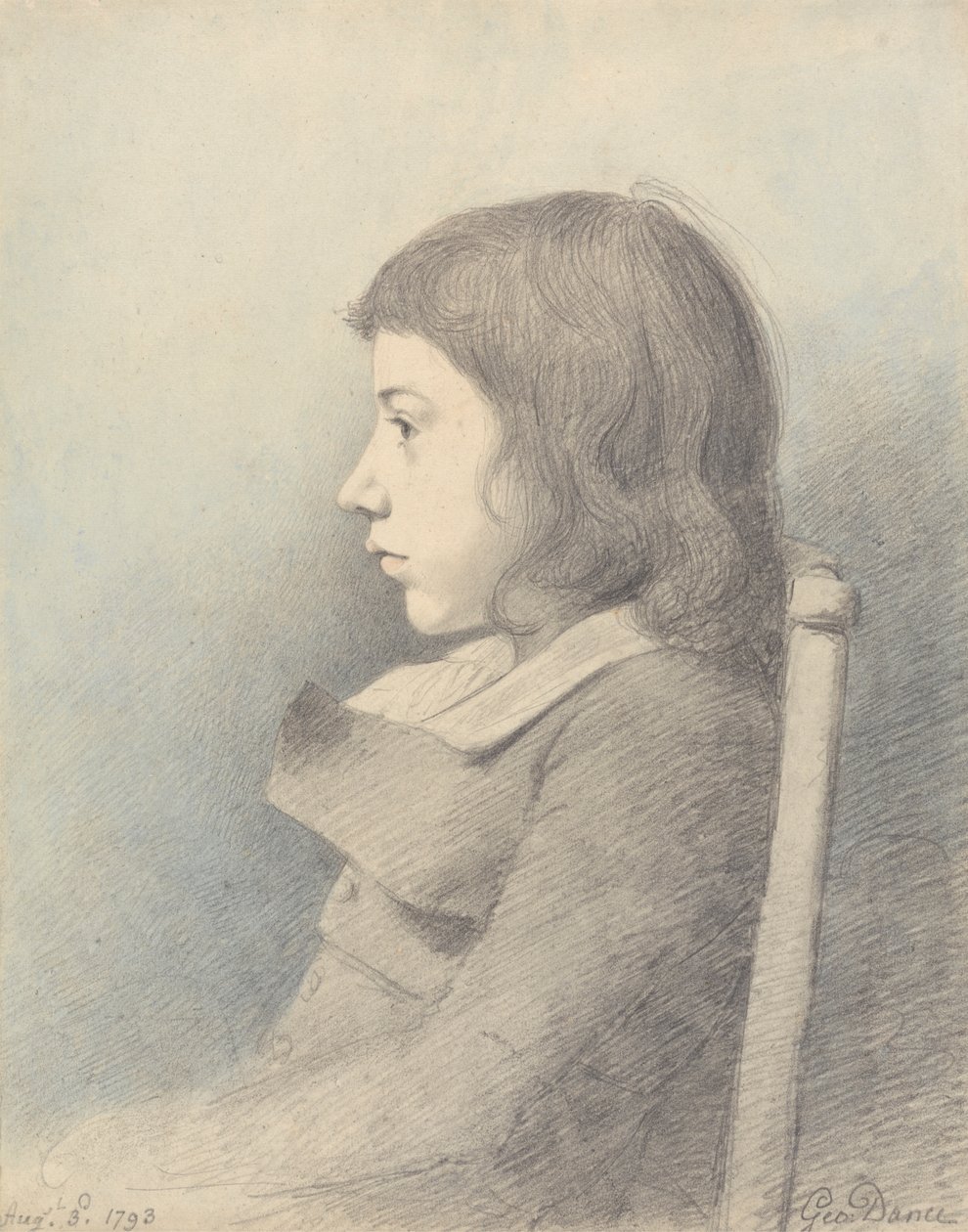 Retrato de un niño de George Dance