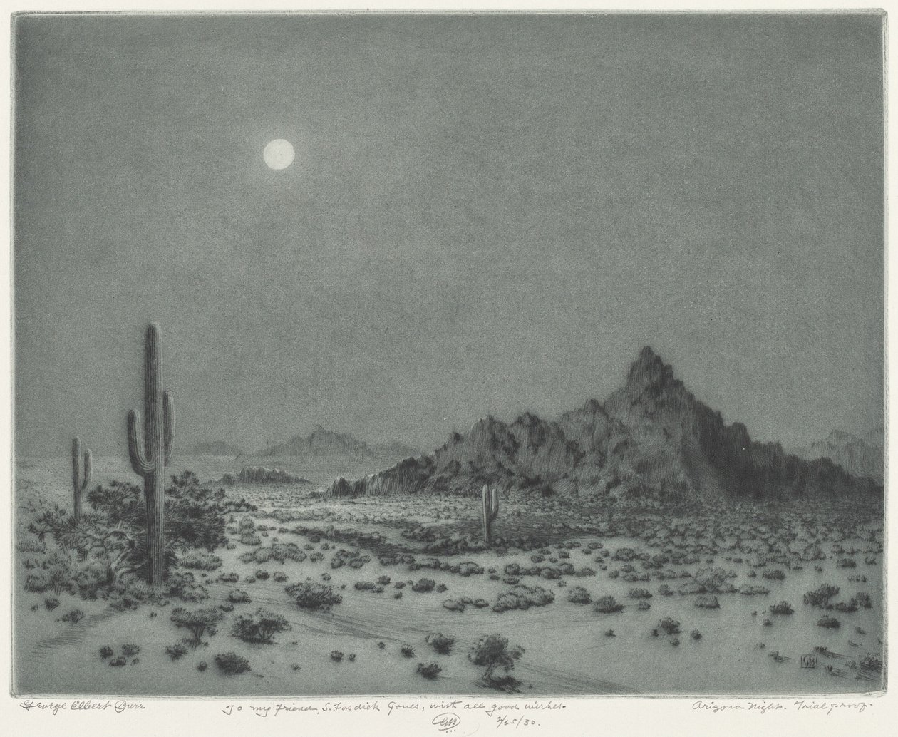 Noche en Arizona de George Elbert Burr