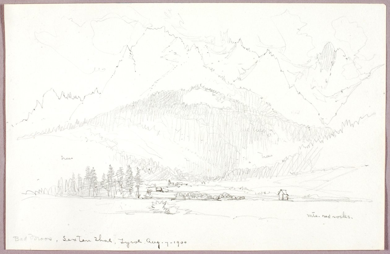 Bad Moos, Sexten Thal, Tirol de George Elbert Burr