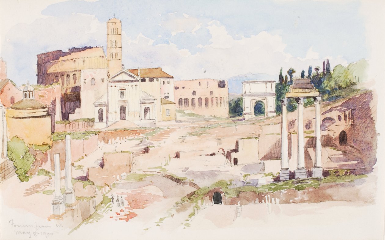 Foro desde el oeste, 1900 de George Elbert Burr