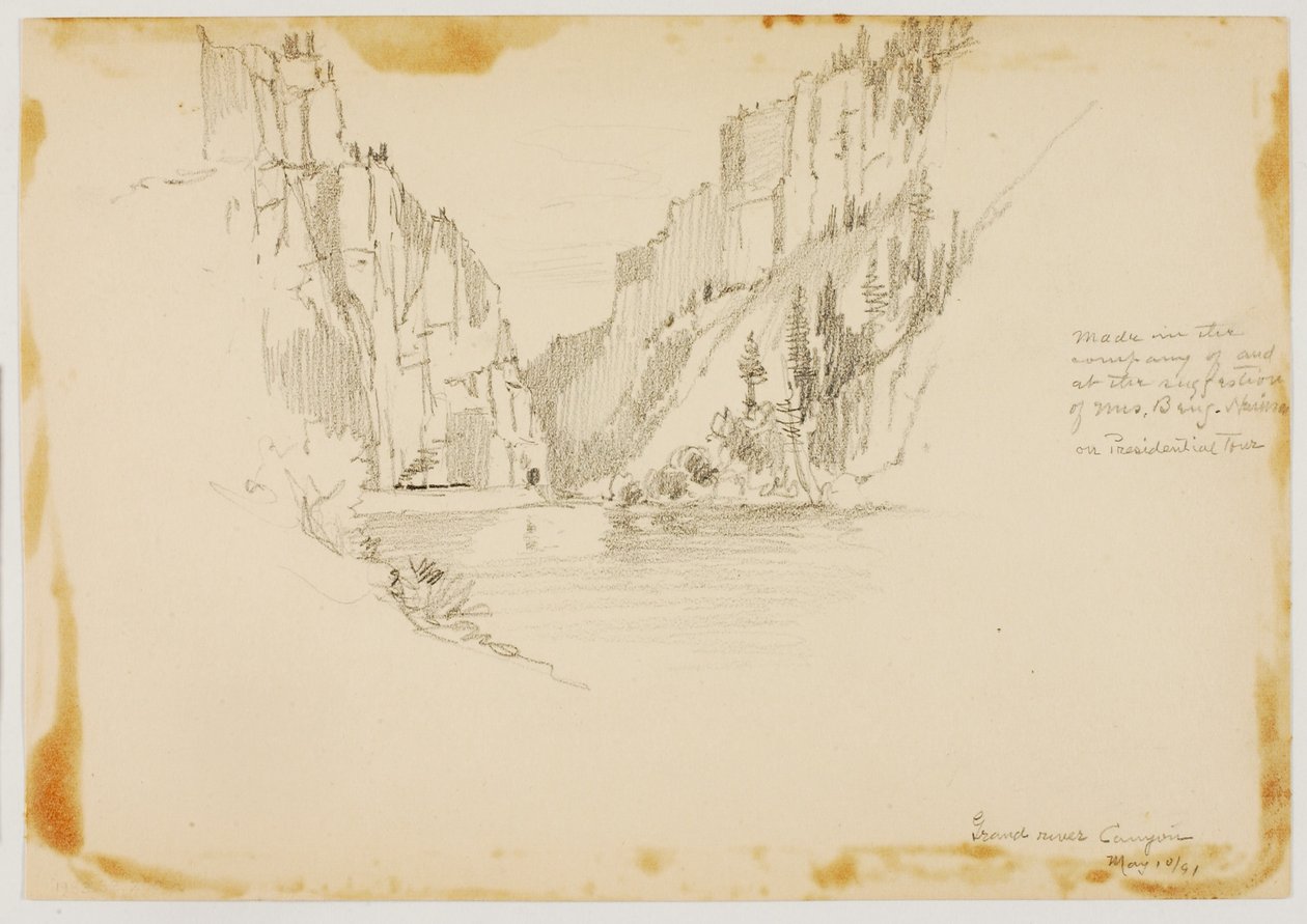 Cañón del Gran Río/Cerca de Glenwood Springs de George Elbert Burr