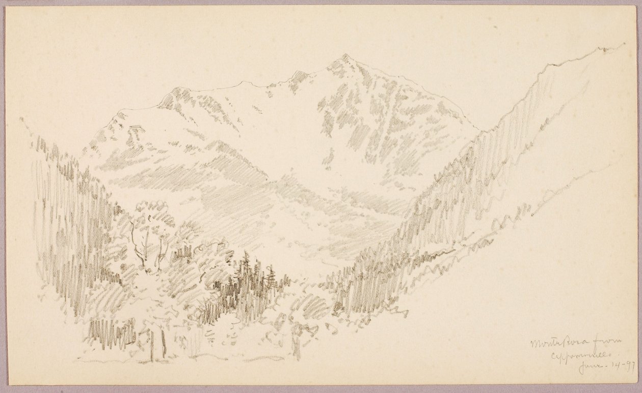 Monte Rosa desde Ceppomorelli de George Elbert Burr