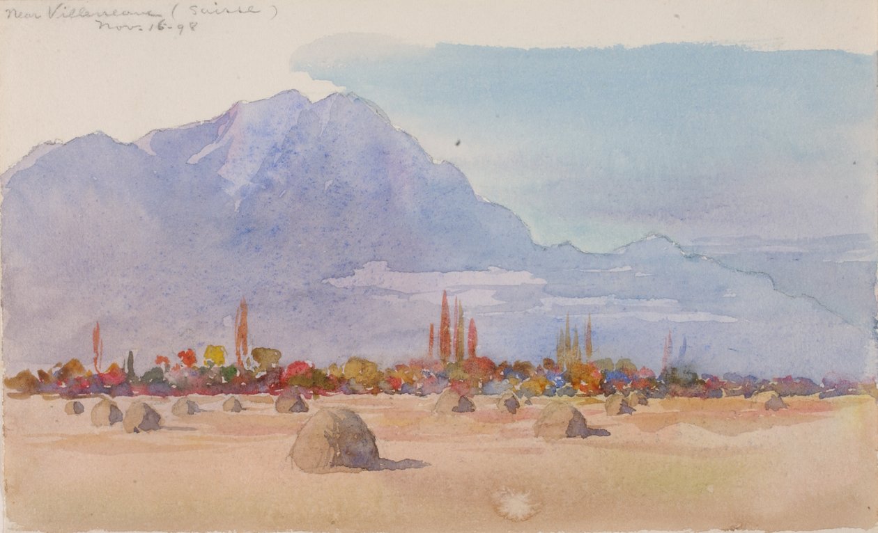 Cerca de Villeneuve, Suiza, 1898 de George Elbert Burr