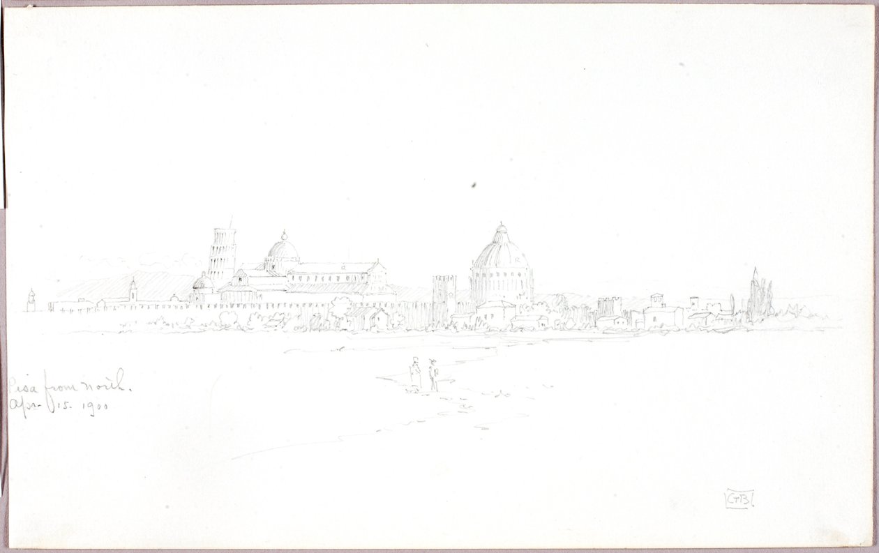 Pisa desde el norte de George Elbert Burr