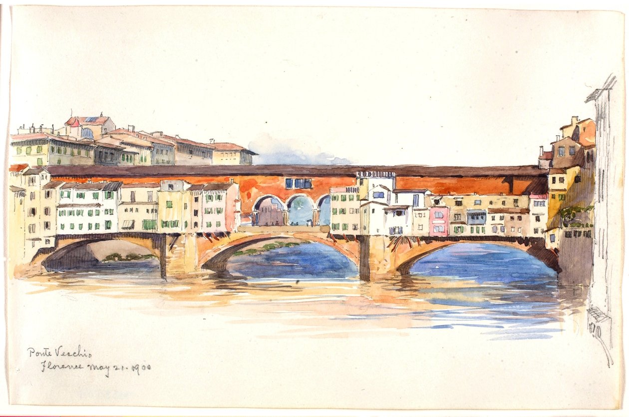 Ponte Vecchio, Florencia de George Elbert Burr
