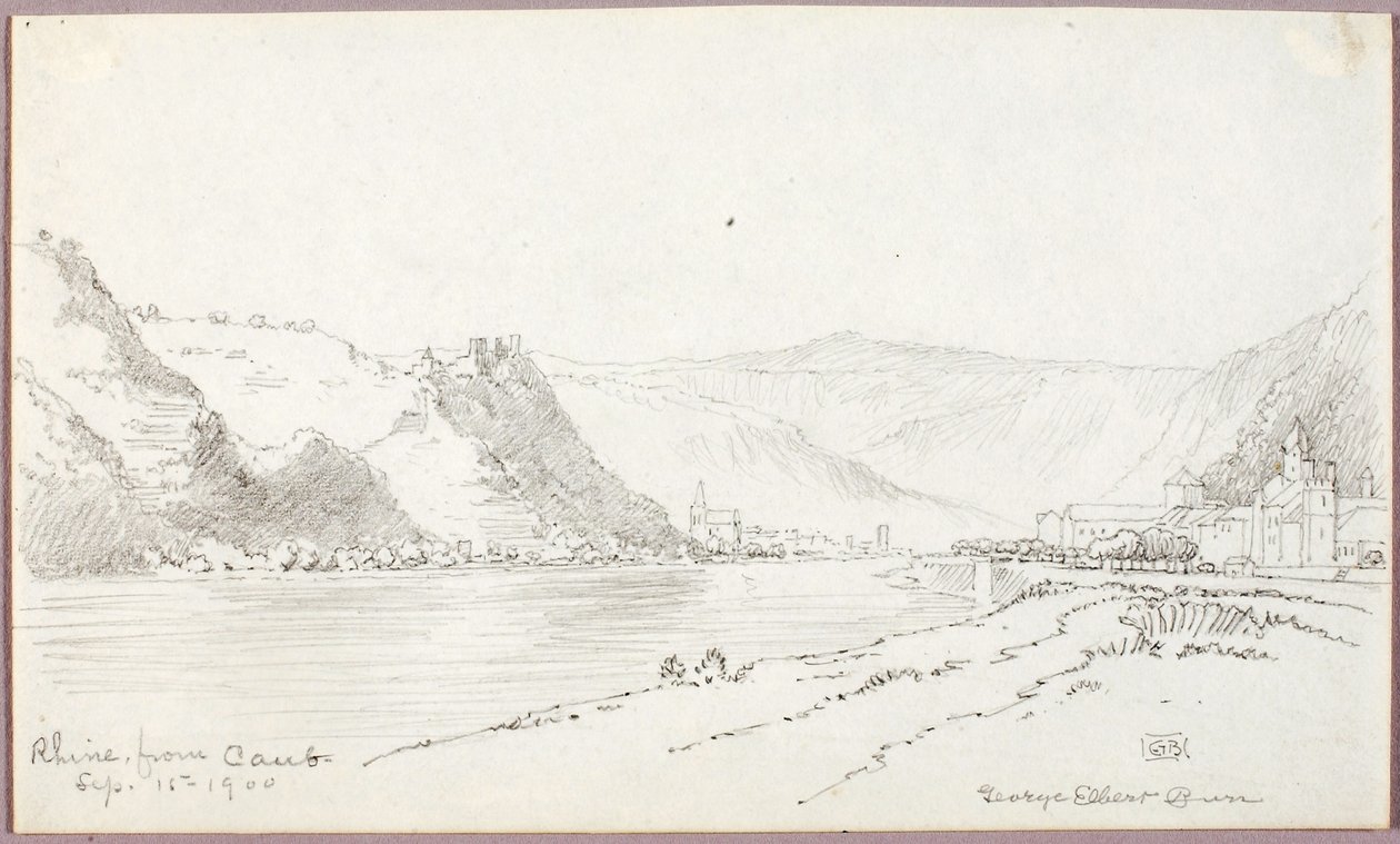 Rin, desde Caub de George Elbert Burr