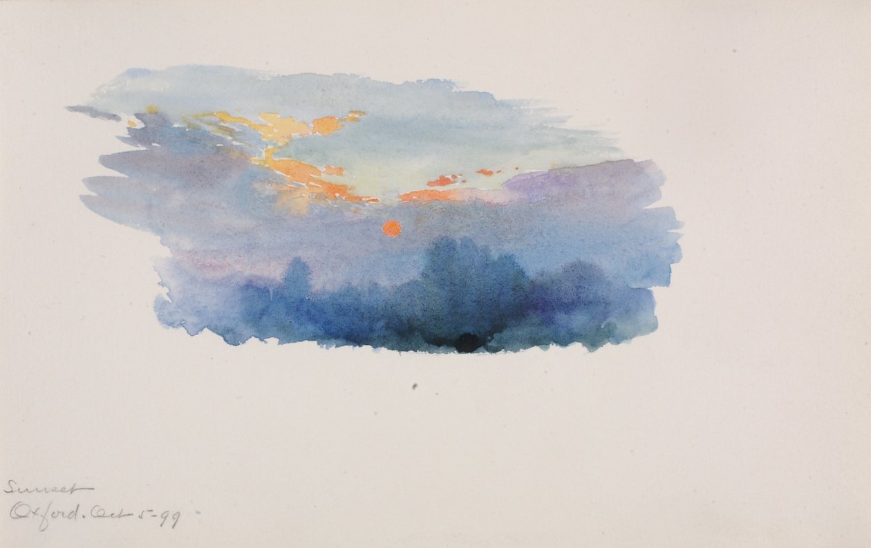 Puesta de sol, Oxford de George Elbert Burr