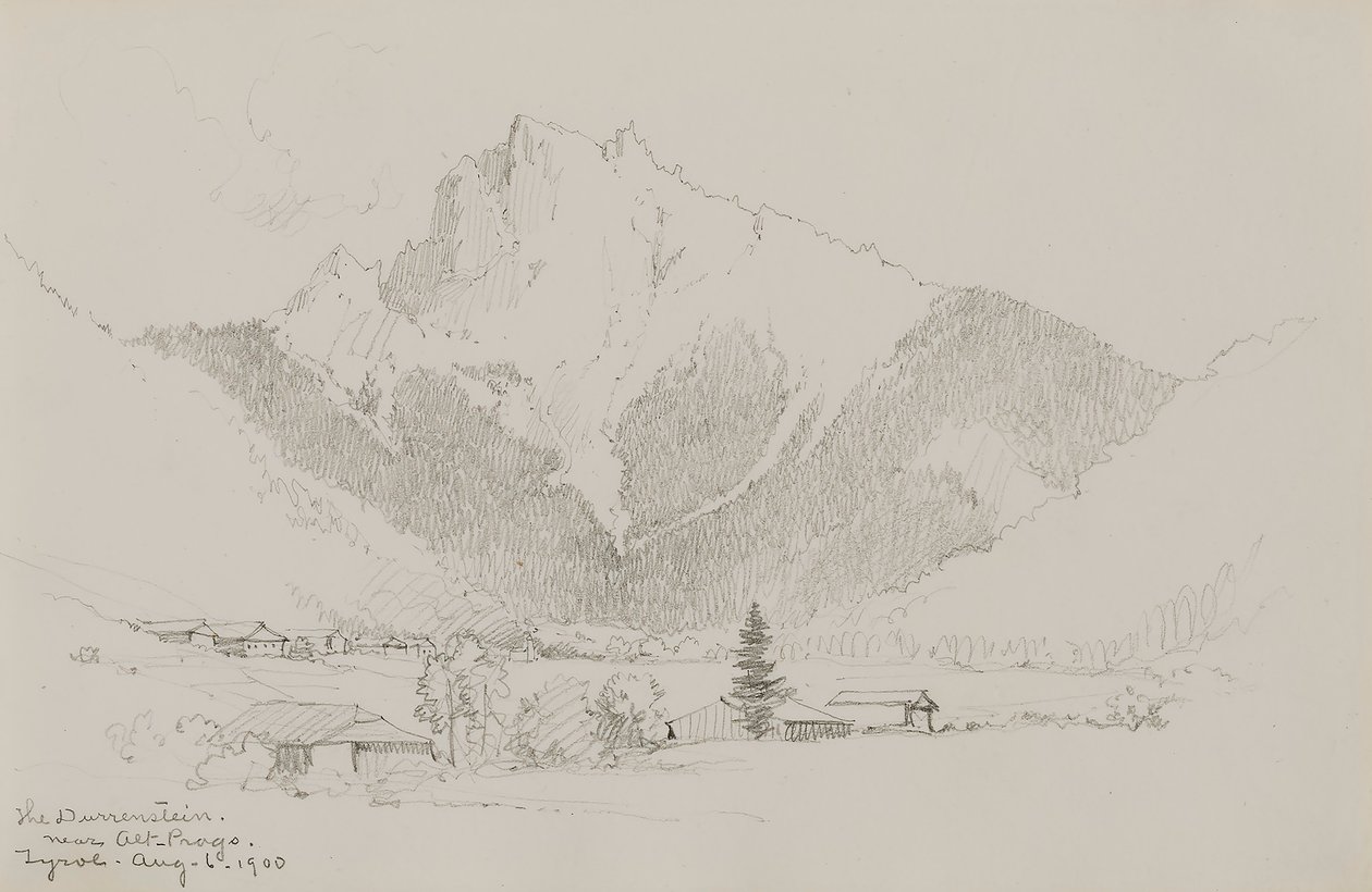 El Dürrenstein, cerca de Alt-Prags, Tirol de George Elbert Burr