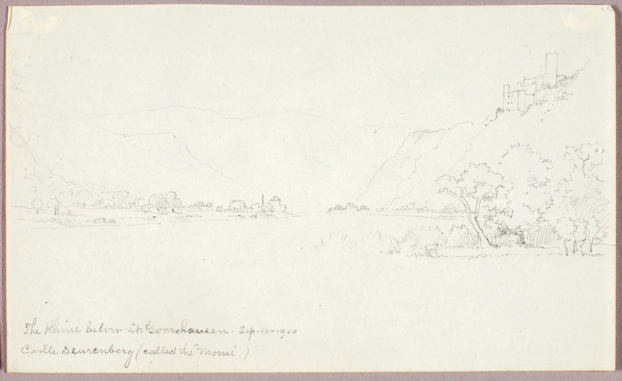 El Rin bajo St. Goarshausen de George Elbert Burr
