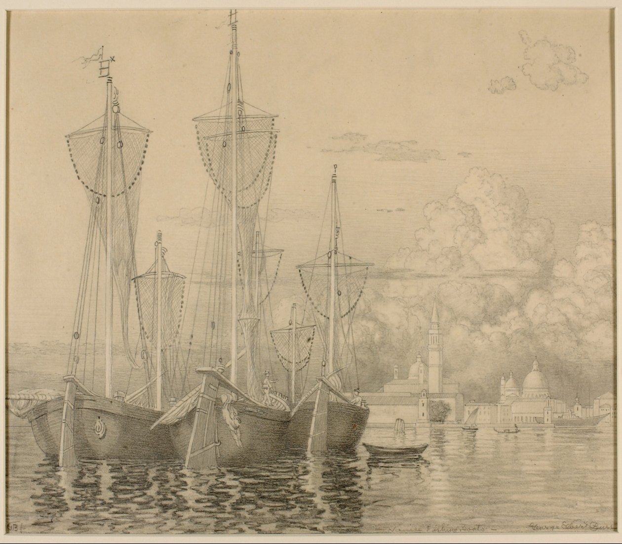 Barcos de pesca en Venecia de George Elbert Burr