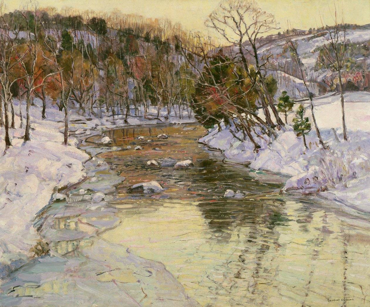 Paisaje de invierno de George Gardner Symons