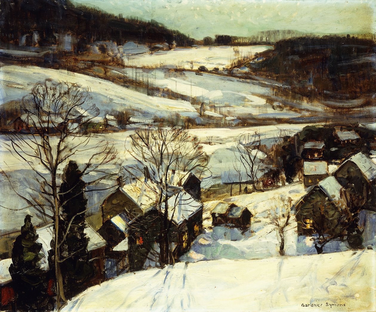 Crepúsculo Invernal de George Gardner Symons