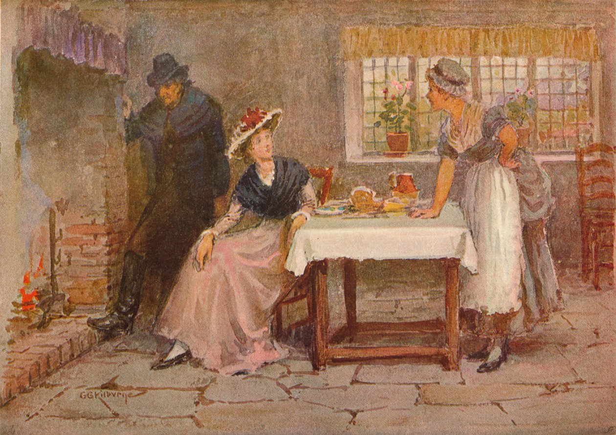Boceto de Langham: Refugio, c. 1885 de George Goodwin Kilburne