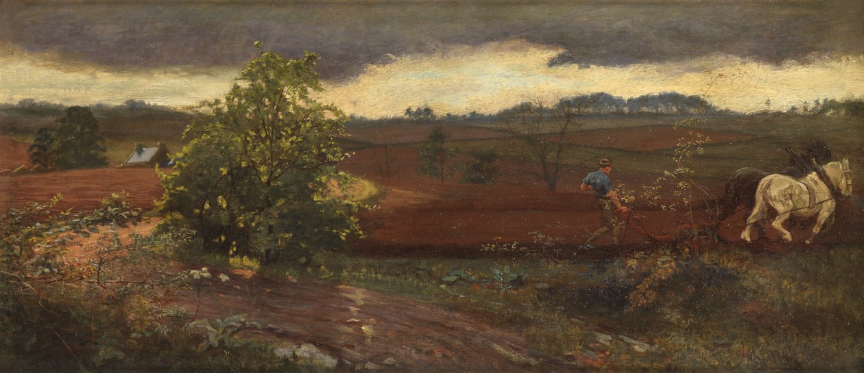 El arado, 1870-72 de George Hemming Mason